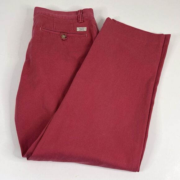 Polo Ralph Lauren 32 x 30 Classic Fit Bedford Chino Pants Cotton Twill Pink - Picture 1 of 6